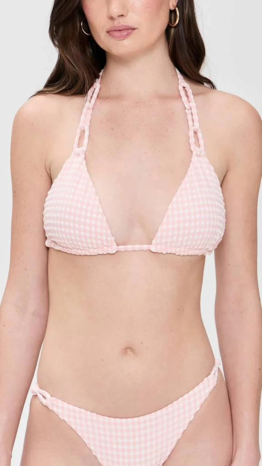 PQ Swim Women's Loop Triangle Bikini Top - Stylish Swimwear for Summer Beach Fashion