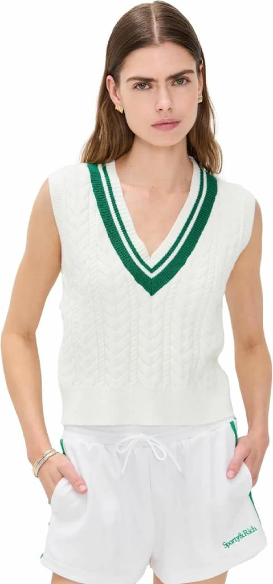 Beyond Yoga Women's Cable Knit Vest - Soft Stretch Yoga Tank Top for Women