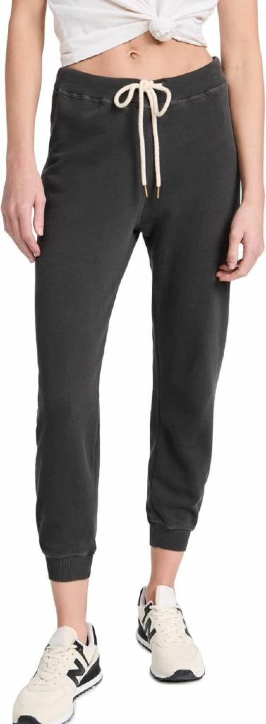 THE GREAT Women's Cropped Sweatpants - High Waisted Casual Joggers