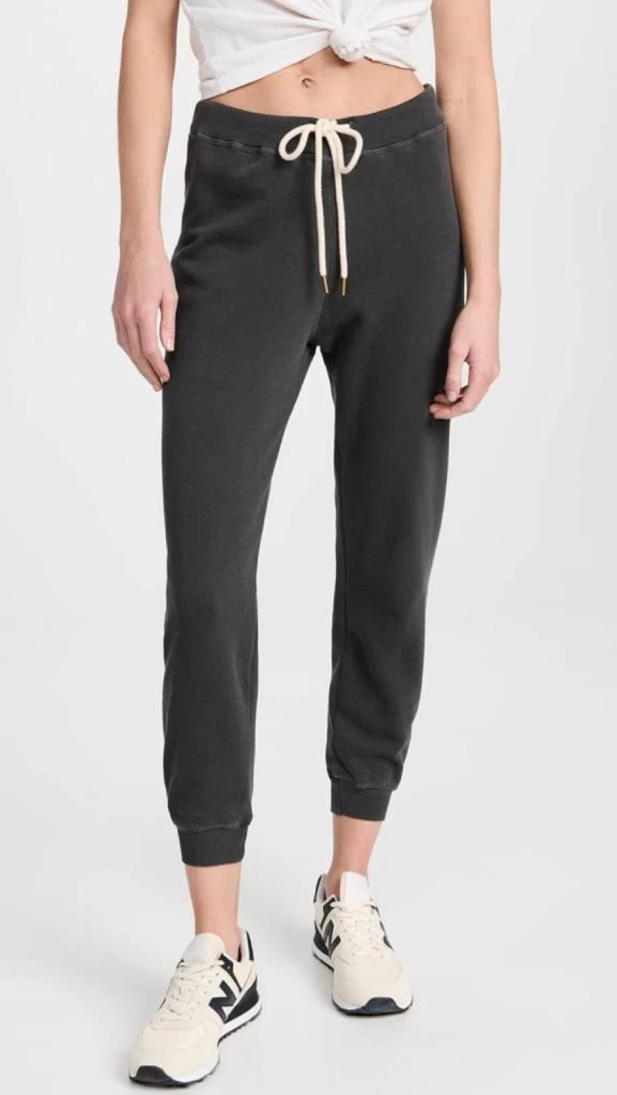 THE GREAT Women's Cropped Sweatpants - High Waisted Casual Joggers