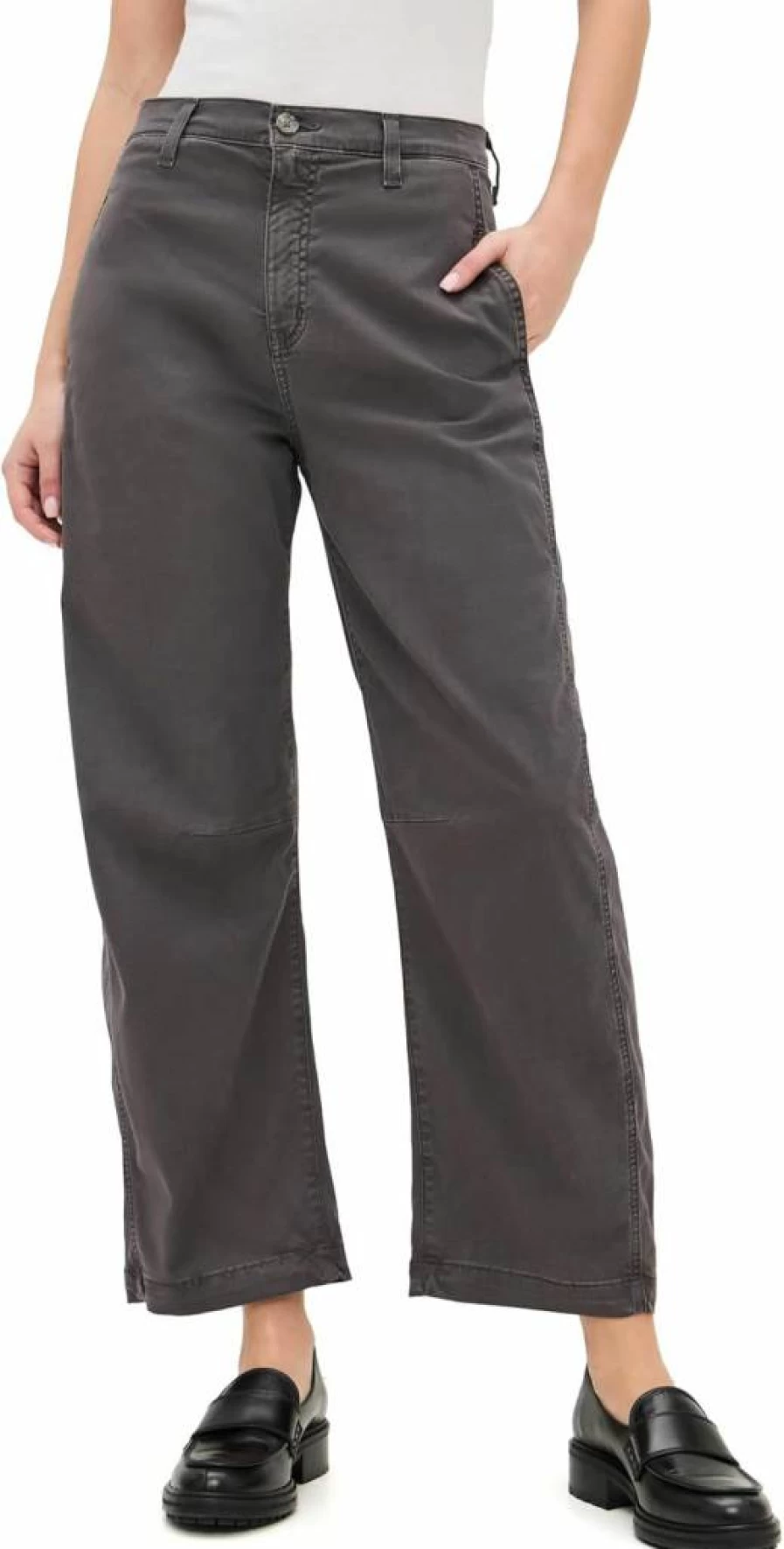 AG Adriano Goldschmied Women's Fiona High-Rise Ankle Pants - Slim Fit Stretch Denim