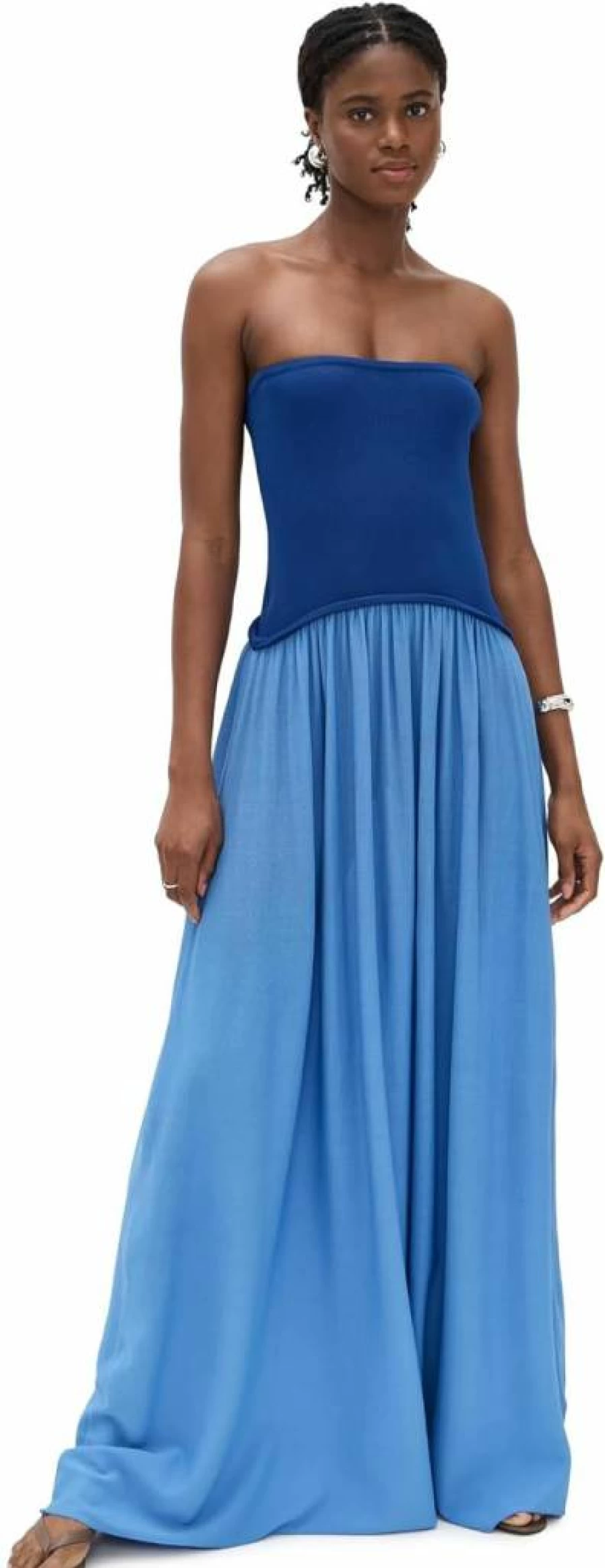 Solid & Striped Women's Soglio Strapless Dress - Striped Summer Beach Dress