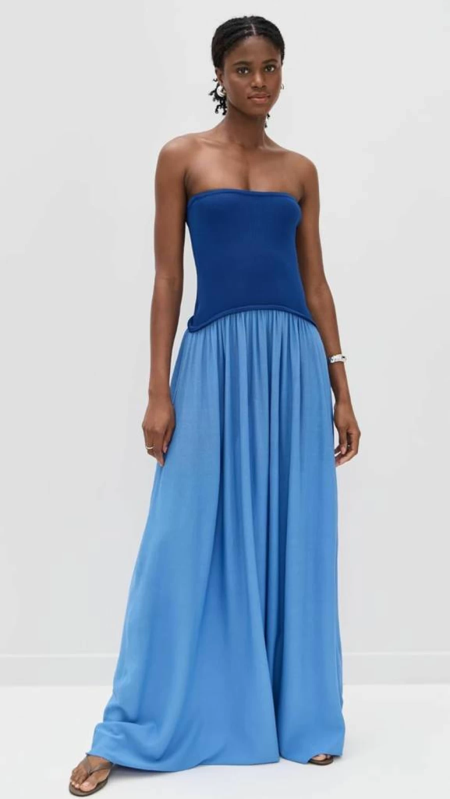 Solid & Striped Women's Soglio Strapless Dress - Striped Summer Beach Dress