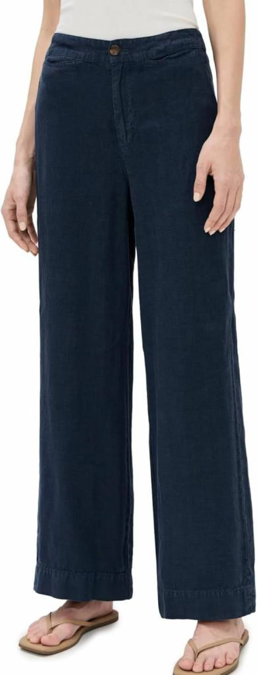 Faherty Women's Linen Sun Cruiser Pants - Lightweight Summer Beach Casual Trousers