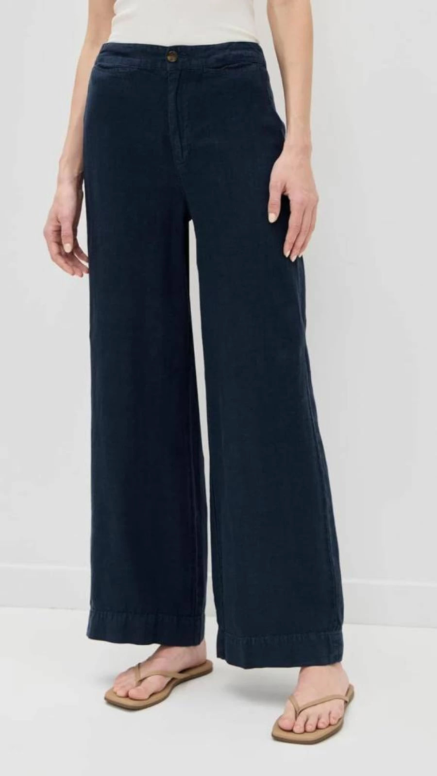 Faherty Women's Linen Sun Cruiser Pants - Lightweight Summer Beach Casual Trousers
