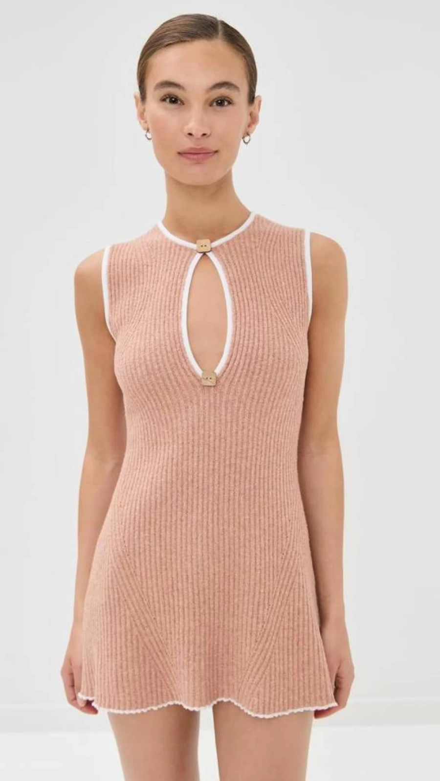 JoosTricot Women's Knit Mini Dress - Soft Stretch Casual Short Sleeve Bodycon Dress for Women