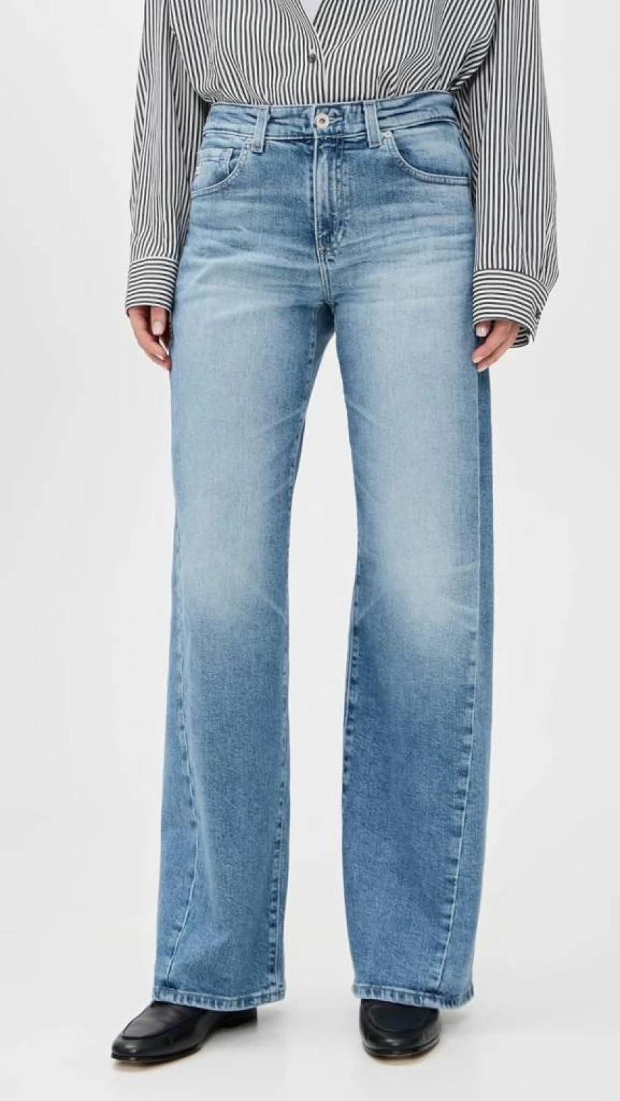 AG Adriano Goldschmied Women's Adria Low Rise Baggy Wide Leg Jeans