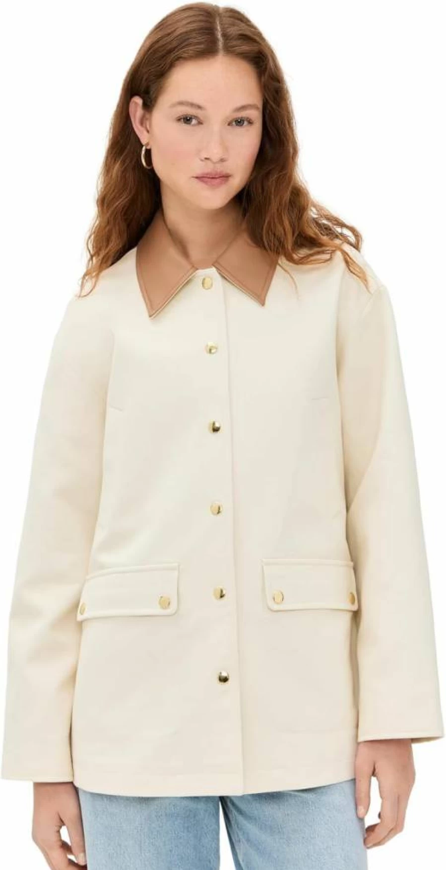 Rag & Bone Women's Cassidy Barn Jacket - Classic Denim Outerwear Coat with Vintage Style