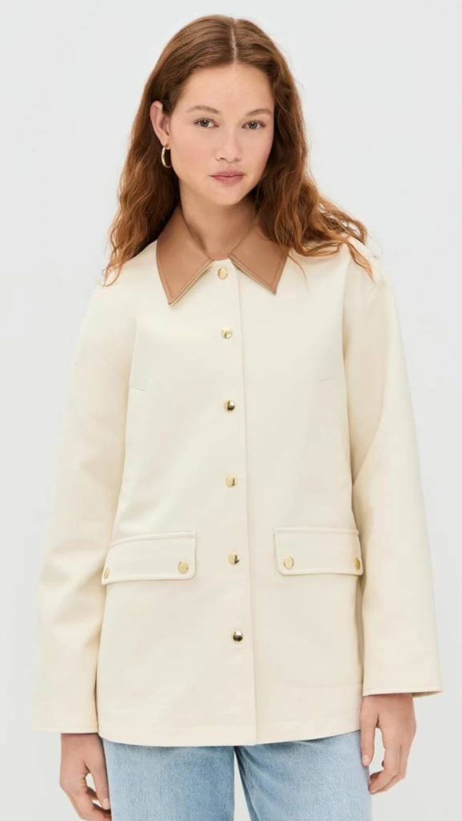 Rag & Bone Women's Cassidy Barn Jacket - Classic Denim Outerwear Coat with Vintage Style