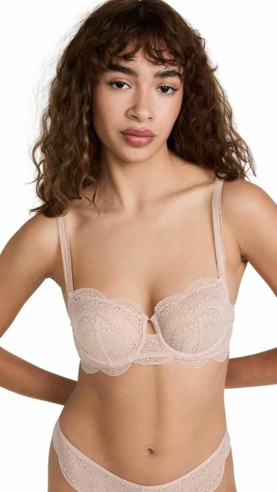Simone Perele Women's Karma Demi Cup Bra - Elegant Lace Lingerie for Comfort and Support