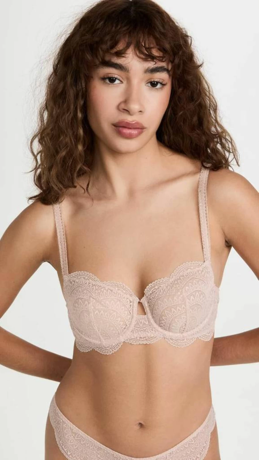 Simone Perele Women's Karma Demi Cup Bra - Elegant Lace Lingerie for Comfort and Support