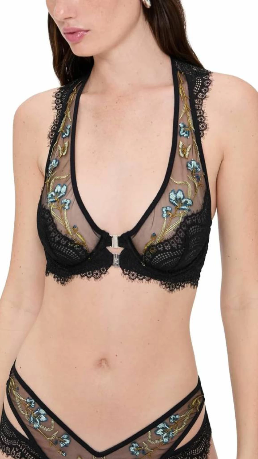 Thistle and Spire Women's Aster Bra - Lace Lingerie Bralette for Comfort and Style