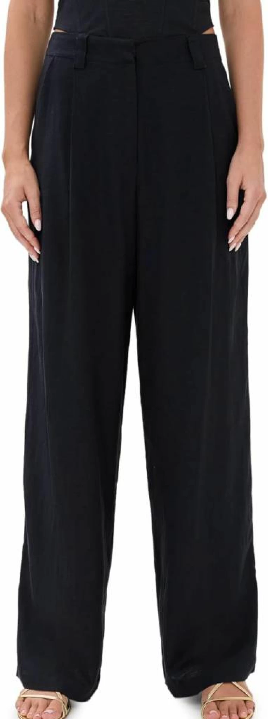 Lioness Women's La Quinta High-Waisted Casual Pants - Comfortable & Stylish Trousers for Everyday Wear