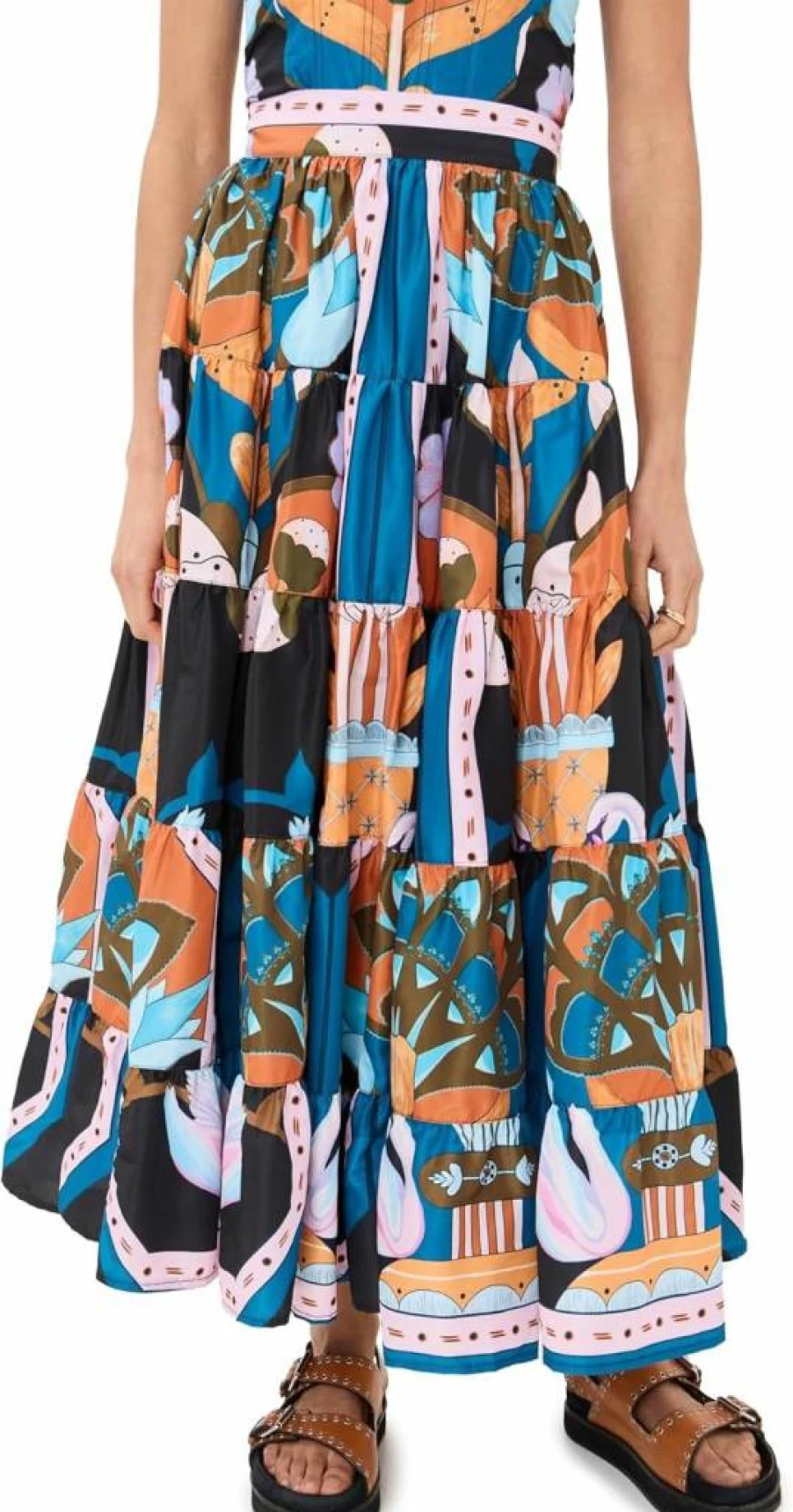 Lug Von Siga Women's Viktoria Skirt – Elegant High-Waisted Midi Skirt for Women