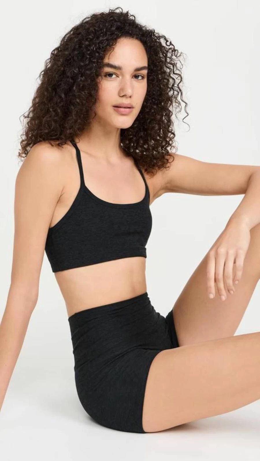 Beyond Yoga Women's Spacedye Slim Racerback Sports Bra - High Support Workout Top for Yoga & Fitness