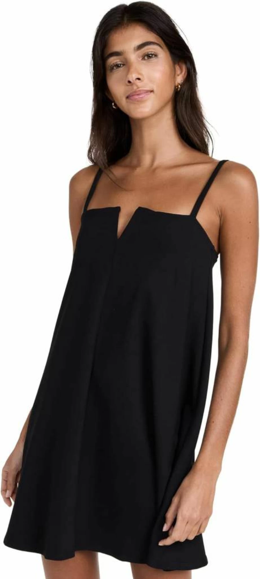 Susana Monaco Women's Flared V-Neck Wire Trim Tank Dress