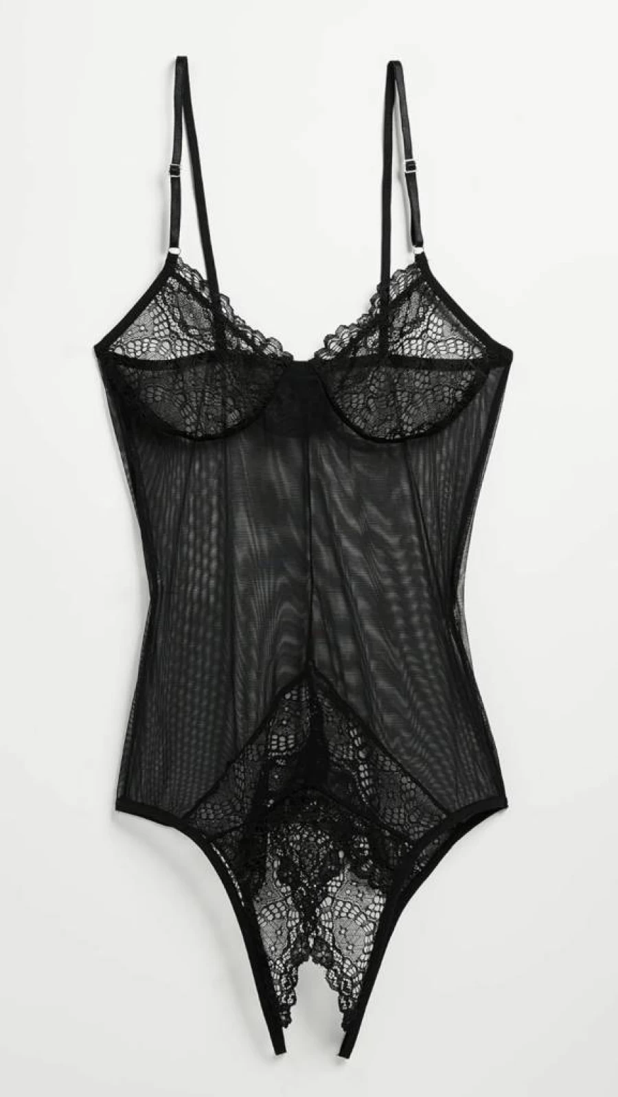 Only Hearts Women's Whisper Sweet Nothings Coucro Bodysuit - Lace Lingerie Teddy Romper
