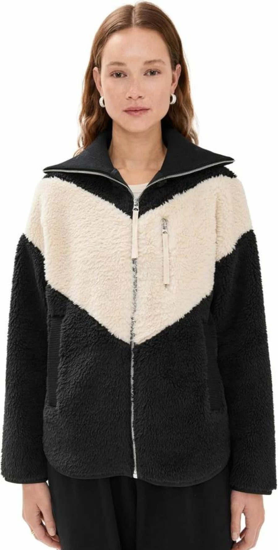 Varley Women's Corson Sherpa Jacket - Cozy Fleece Lined Winter Coat for Women