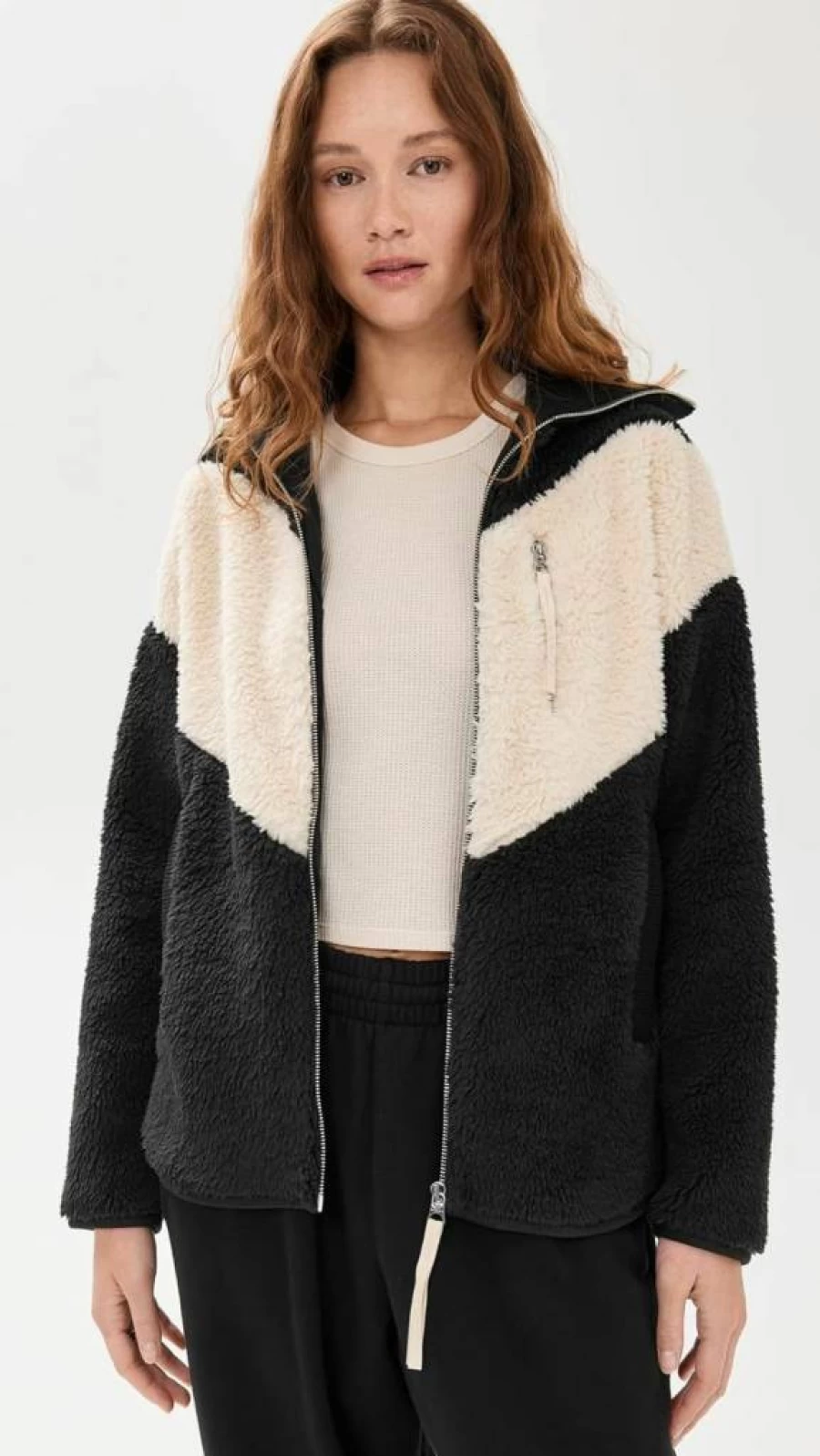 Varley Women's Corson Sherpa Jacket - Cozy Fleece Lined Winter Coat for Women