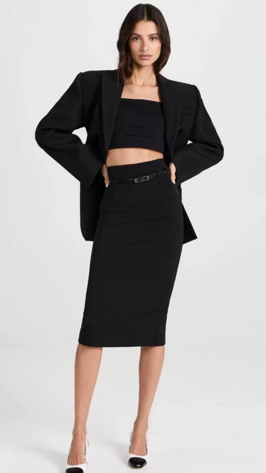 Black Halo Jackie O Women's Classic Pencil Skirt - Elegant Office & Formal Wear