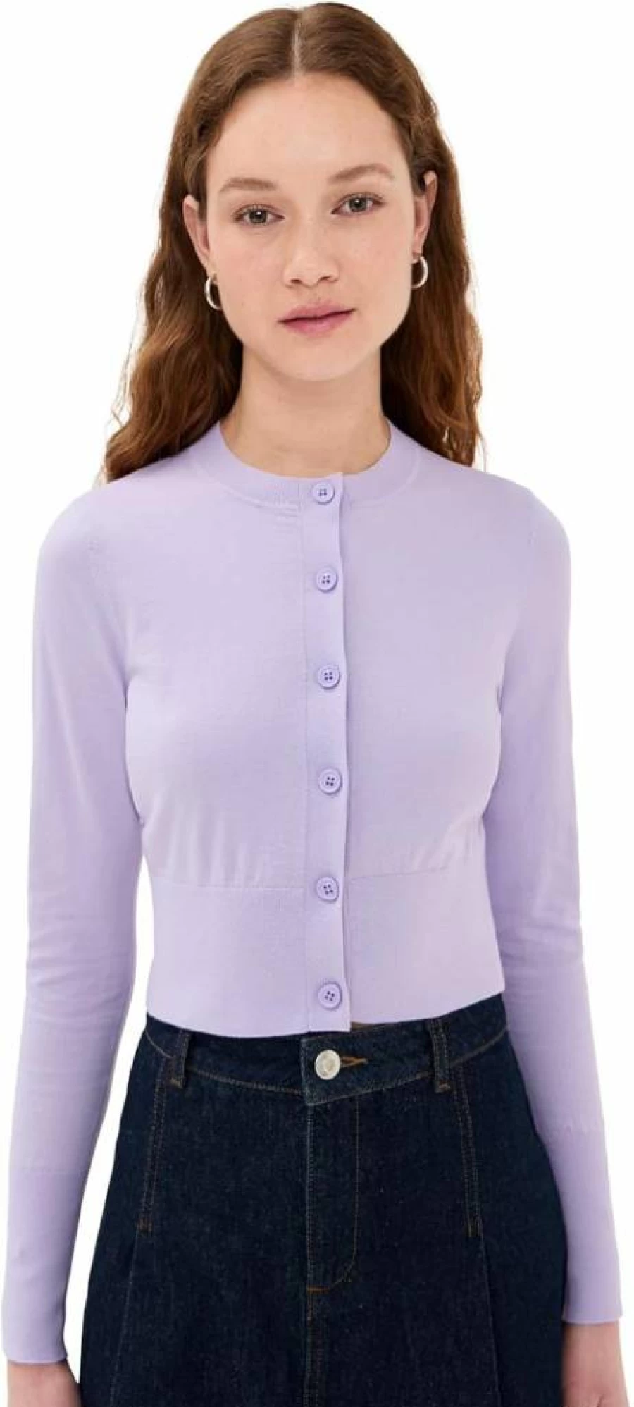 JoosTricot Women's Short Cropped Cardigan Sweater - Lightweight Knit Open Front Cover-Up