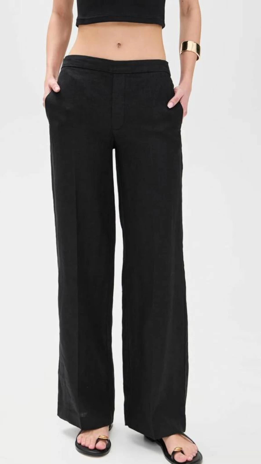 Madewell Women's Linen Pull-On Pants - Easy Comfort & Stylish Casual Wear