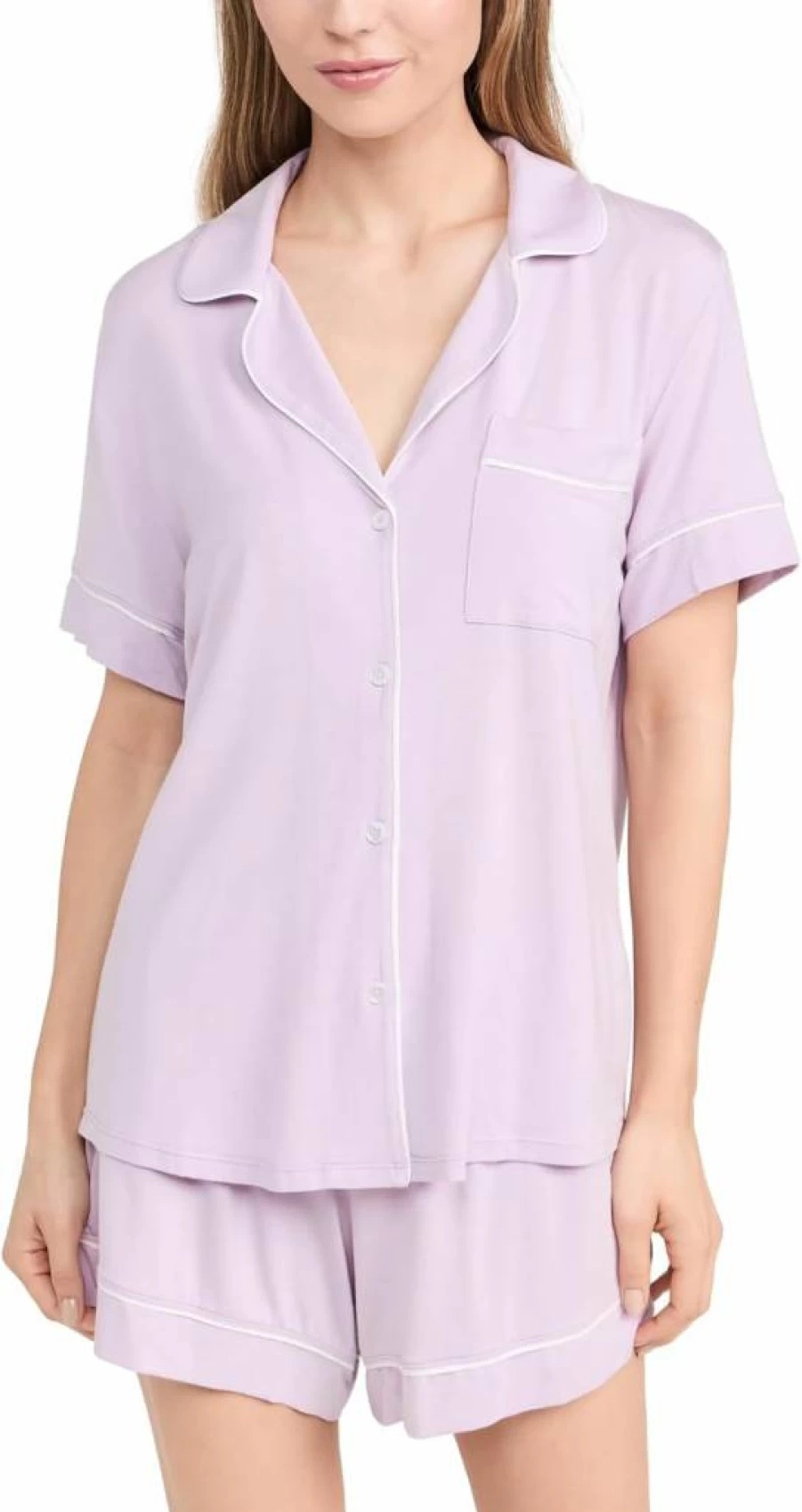 Eberjey Gisele Relaxed Women's Short Pajama Set - Soft Sleepwear & Lounge Pants for Comfort