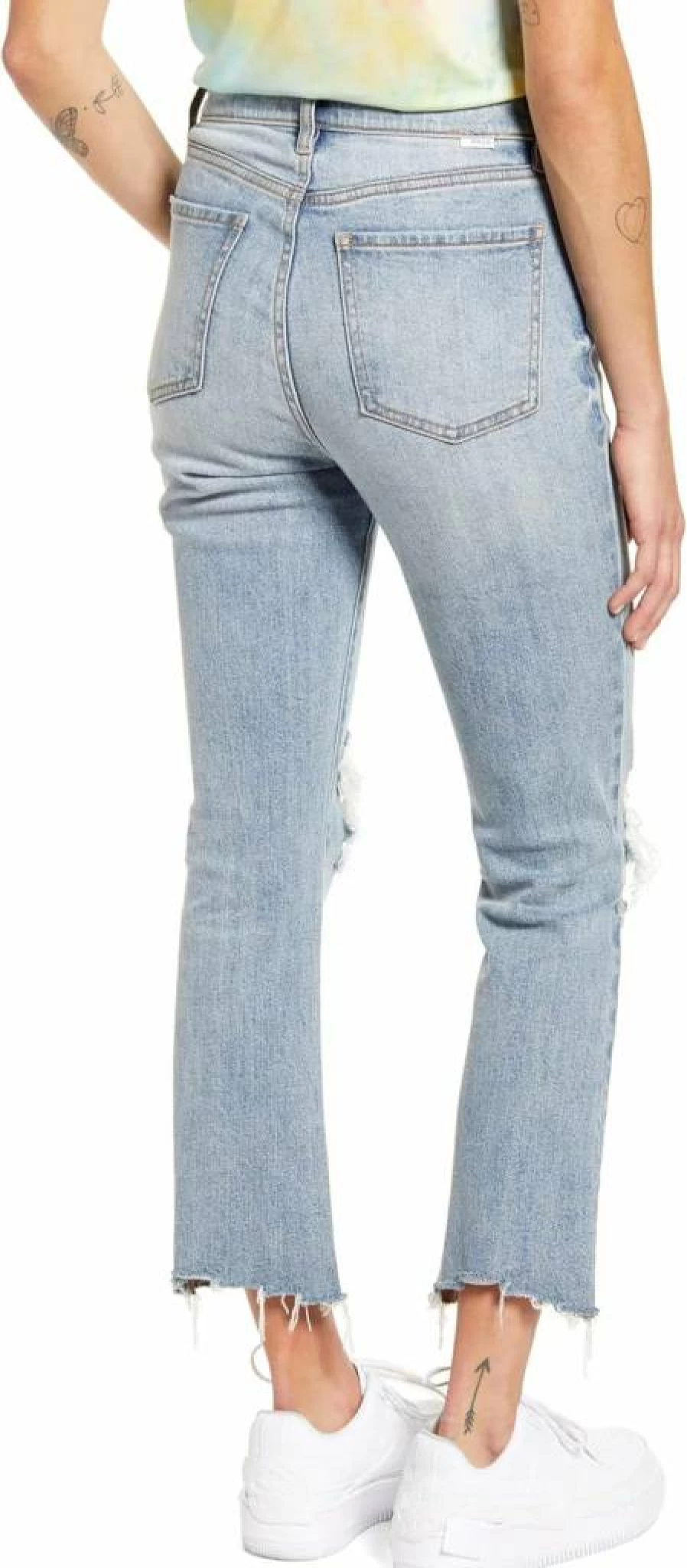 DAZE Women's High Waisted Flare Jeans - Vintage Crop Denim Pants for a Shy Girl Aesthetic