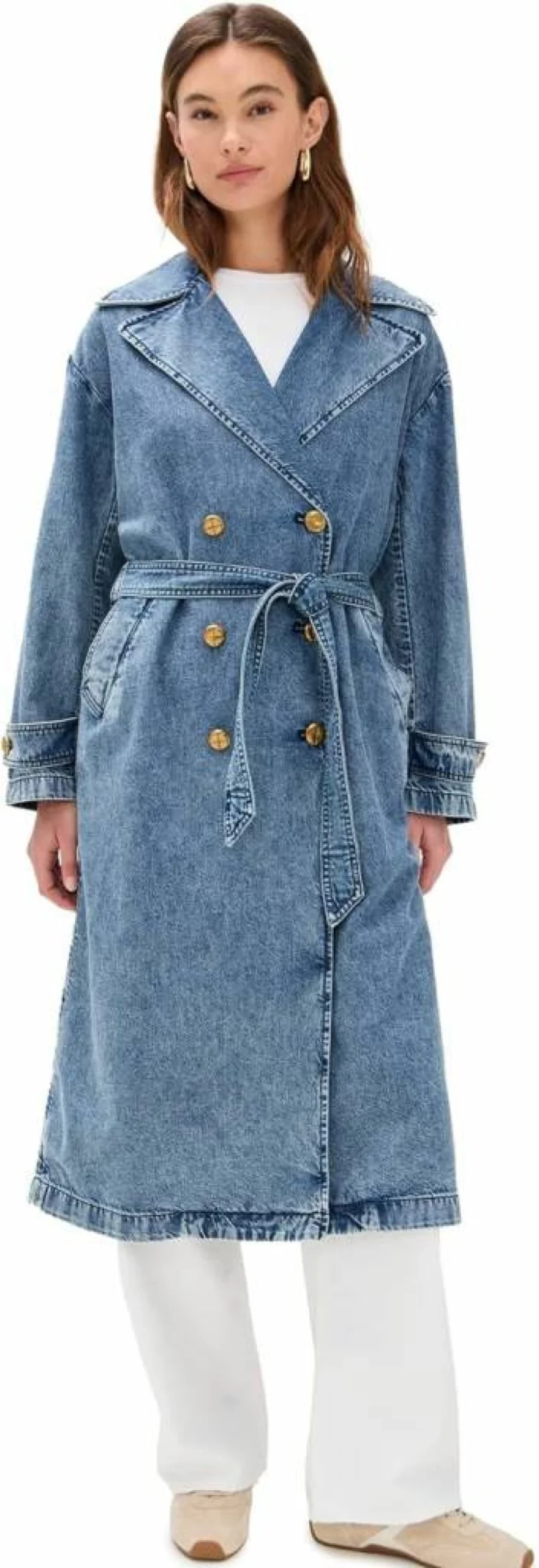 Rag & Bone Women's Alora Lightweight Trench Coat | Classic Stylish Water-Resistant Jacket