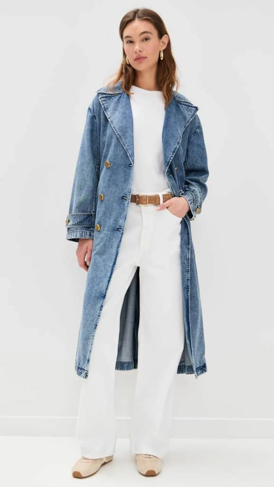 Rag & Bone Women's Alora Lightweight Trench Coat | Classic Stylish Water-Resistant Jacket