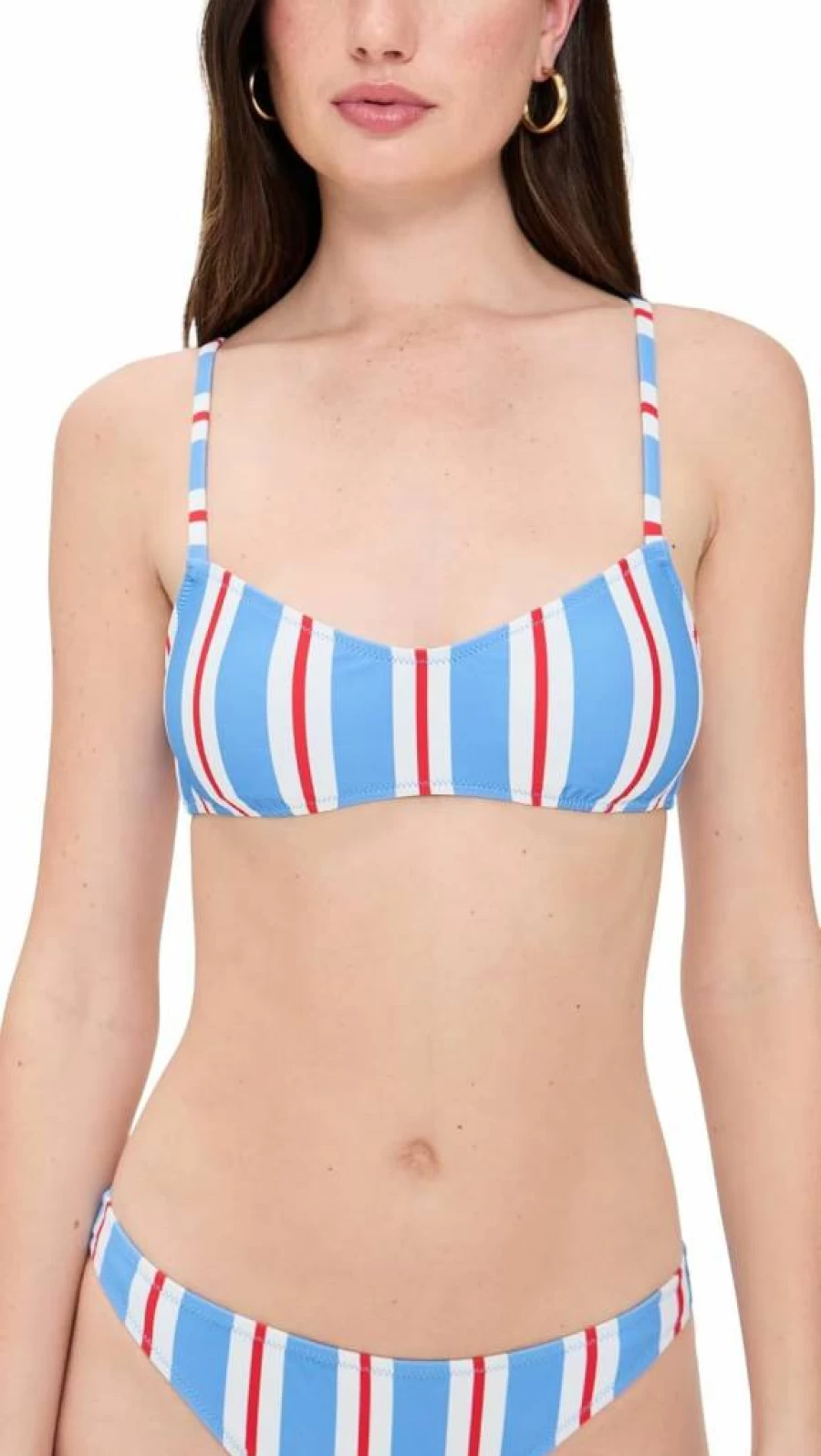 Solid & Striped Women's Rachel Bikini Top - Striped Swimwear for Women