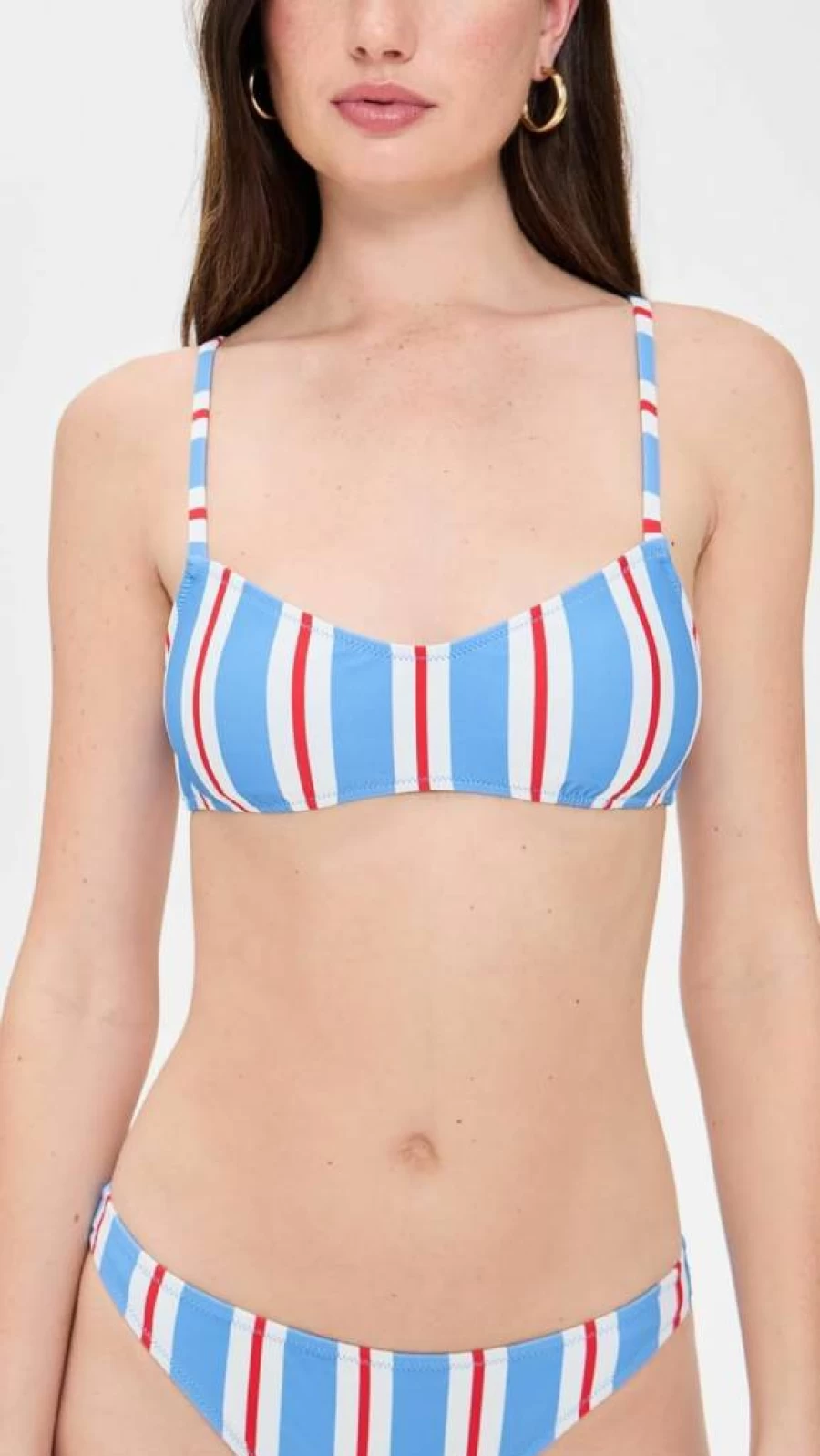 Solid & Striped Women's Rachel Bikini Top - Striped Swimwear for Women