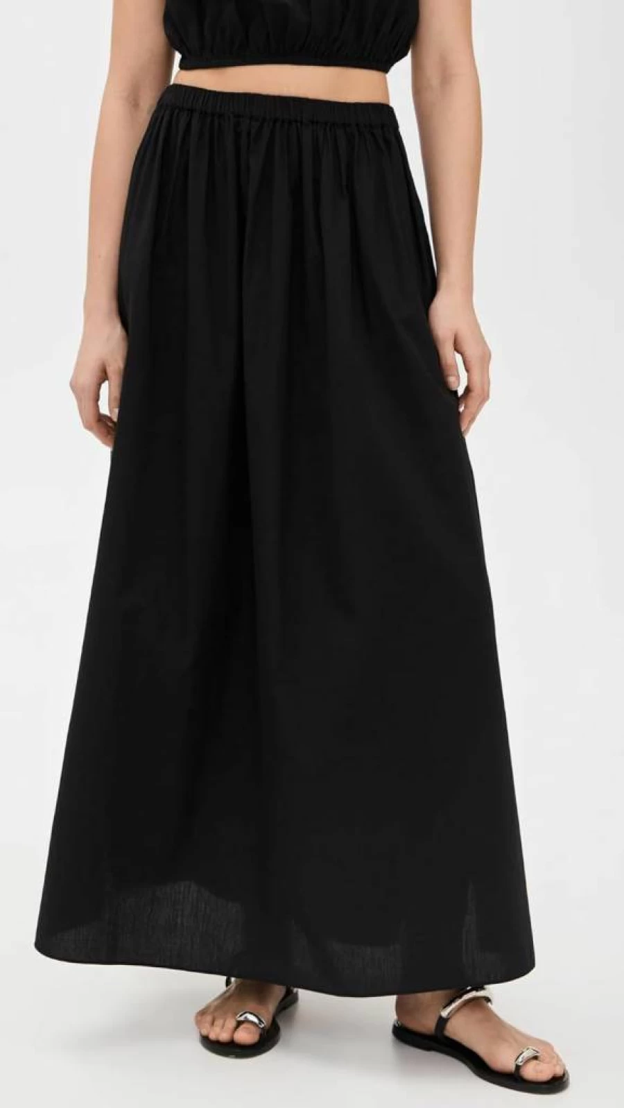 Playa Lucila Women's Flowy Maxi Skirt - Elegant Long Boho Skirt for Summer