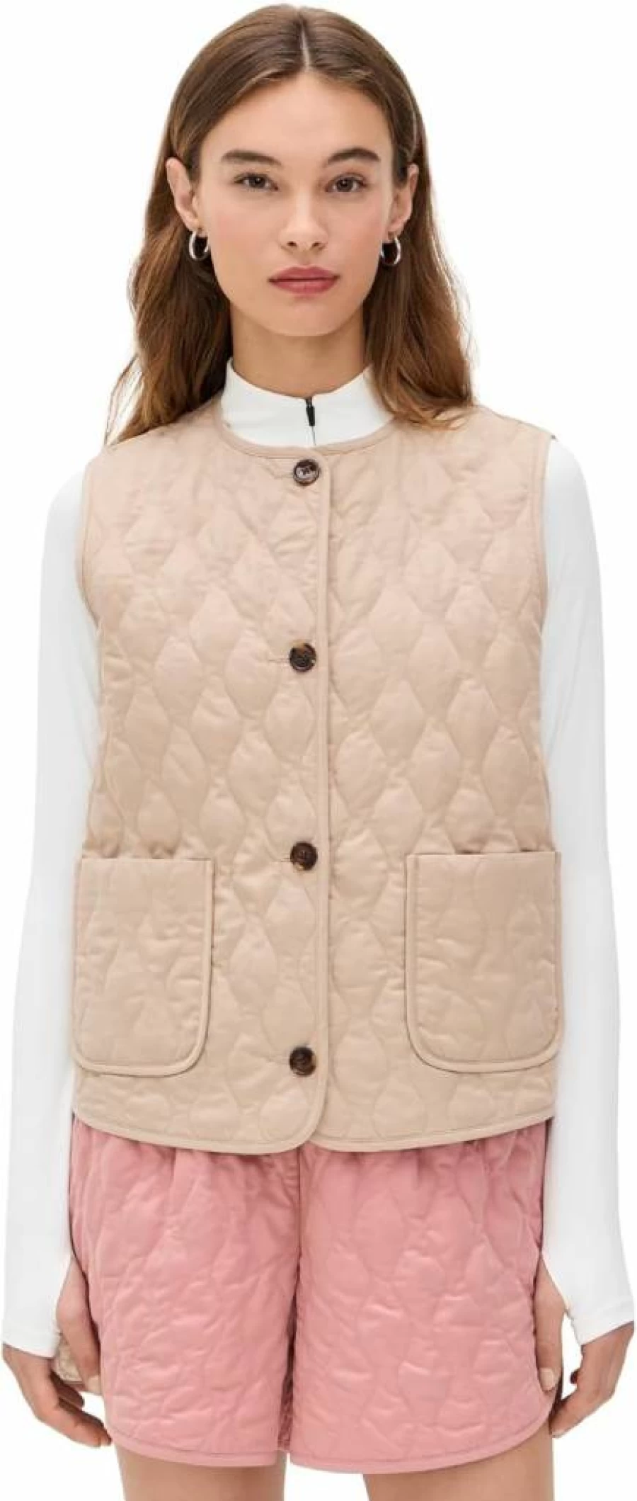 Varley Karla Quilted Vest for Women - Lightweight Winter Puffer Jacket, Fashionable Outerwear Coat
