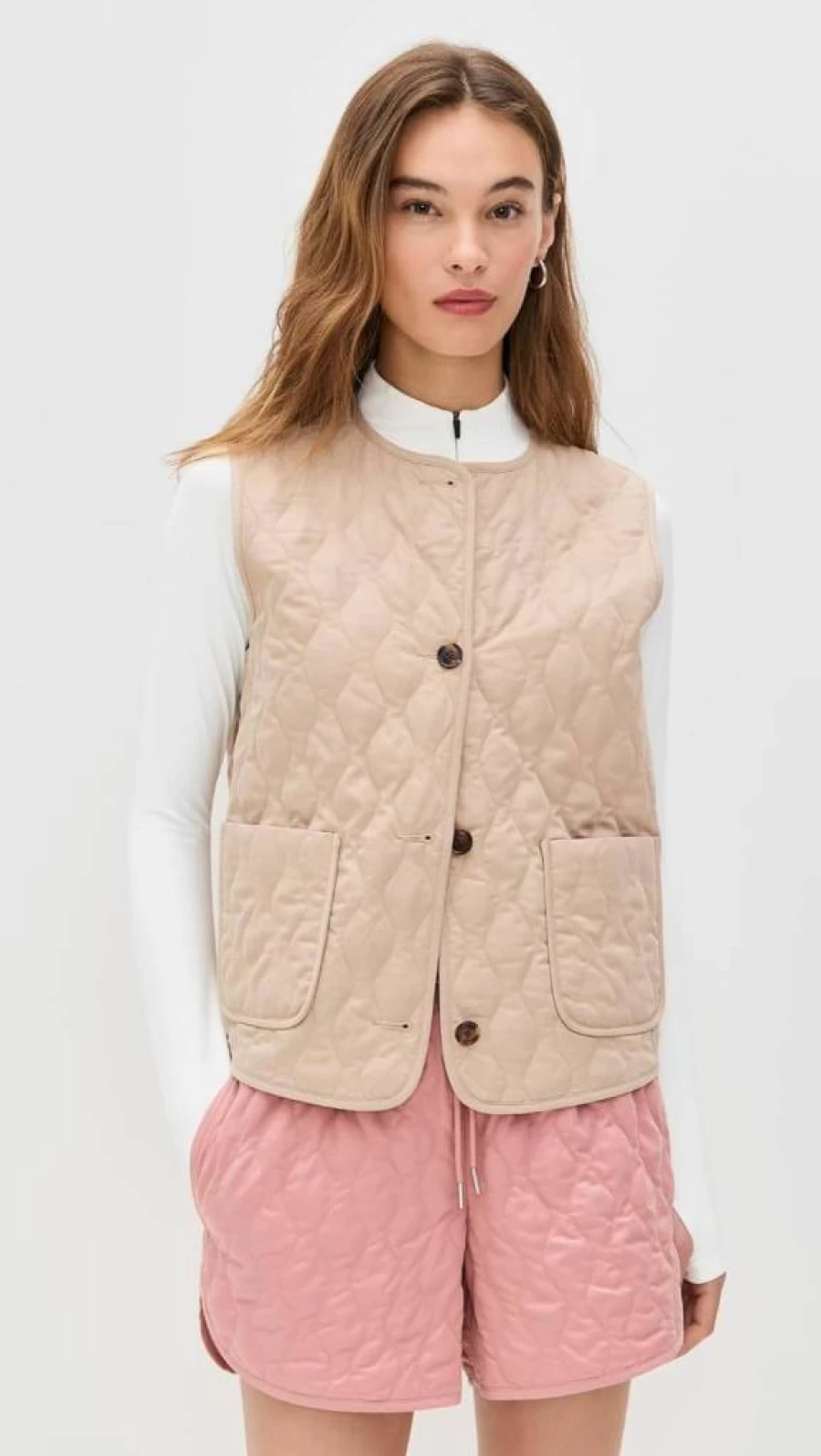Varley Karla Quilted Vest for Women - Lightweight Winter Puffer Jacket, Fashionable Outerwear Coat