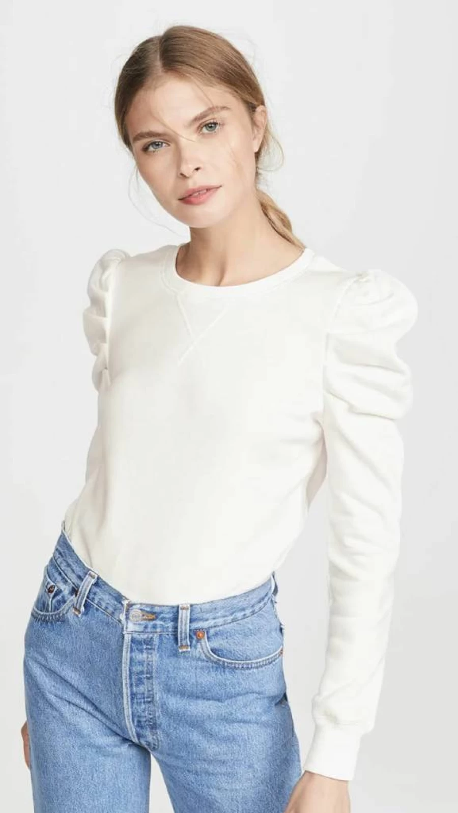 Rebecca Minkoff Women's Janine Oversized Fleece Sweatshirt - Cozy Casual Pullover Top