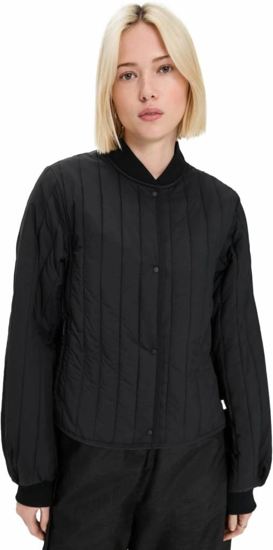 RAINS Women's Banja Liner Bomber Jacket - Lightweight Waterproof Windbreaker Coat