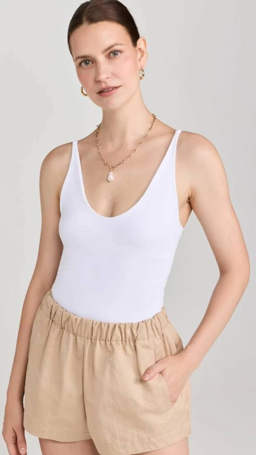 Free Women's Seamless V-Neck Cami Top by Free People - Soft Stretch Comfortable Casual Tank