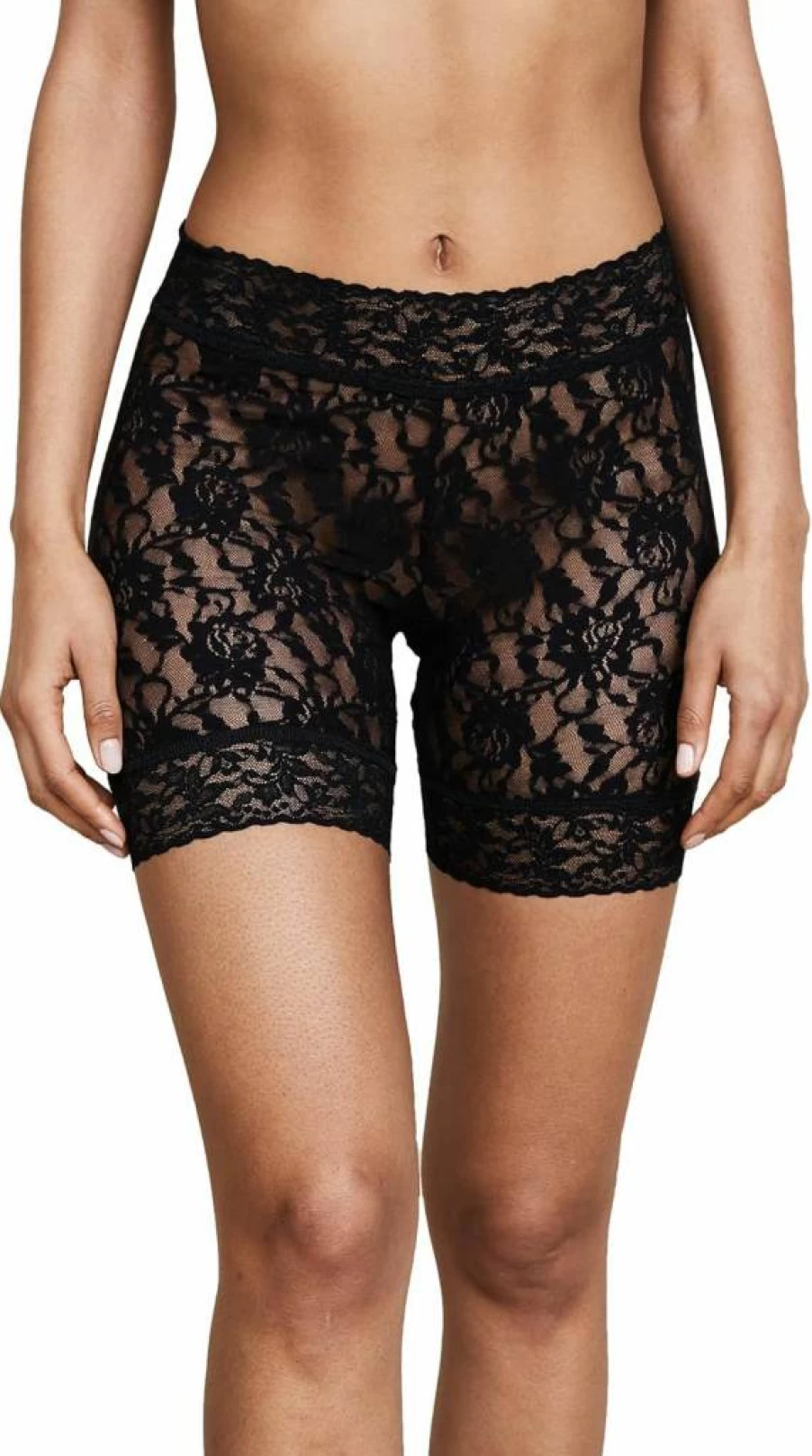 Hanky Panky Women's High-Waisted Bike Shorts - Comfortable Stretchy Workout & Lounge Shorts