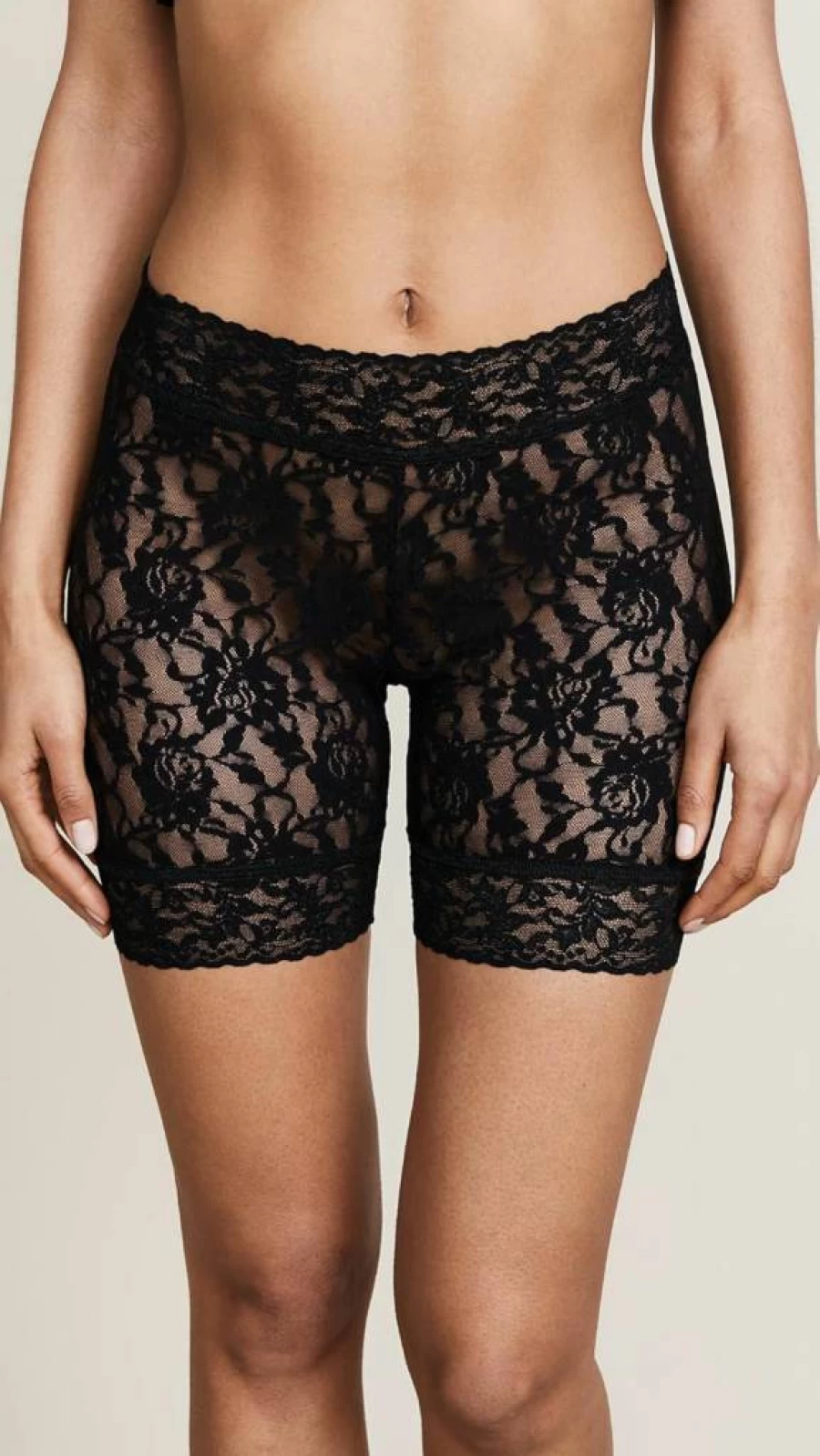 Hanky Panky Women's High-Waisted Bike Shorts - Comfortable Stretchy Workout & Lounge Shorts