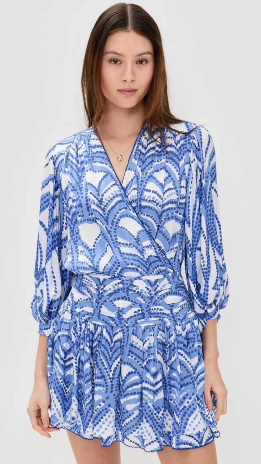 Poupette St Barth Women's Colleen Mini Dress - Elegant Short Sleeve Casual Summer Outfit