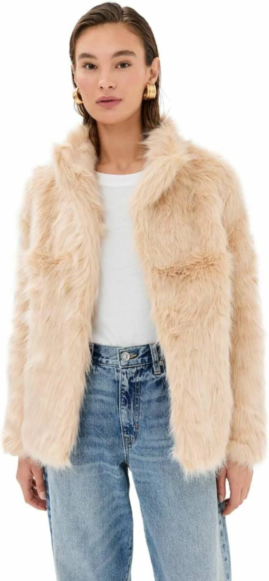 Lioness Women's Bada Bing Faux Fur Jacket - Cozy Winter Outerwear