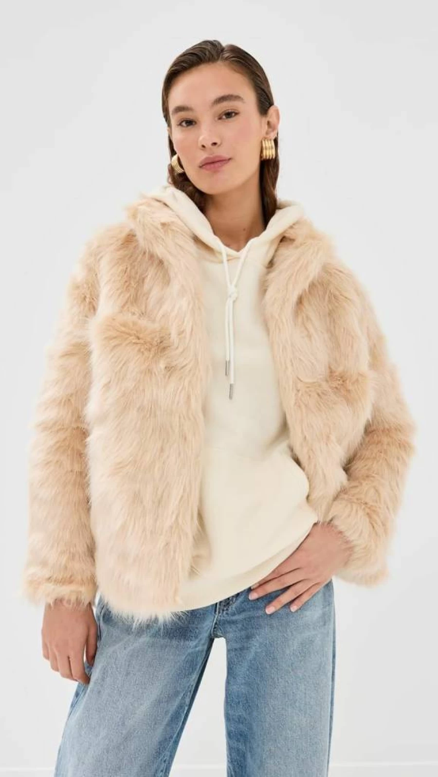 Lioness Women's Bada Bing Faux Fur Jacket - Cozy Winter Outerwear
