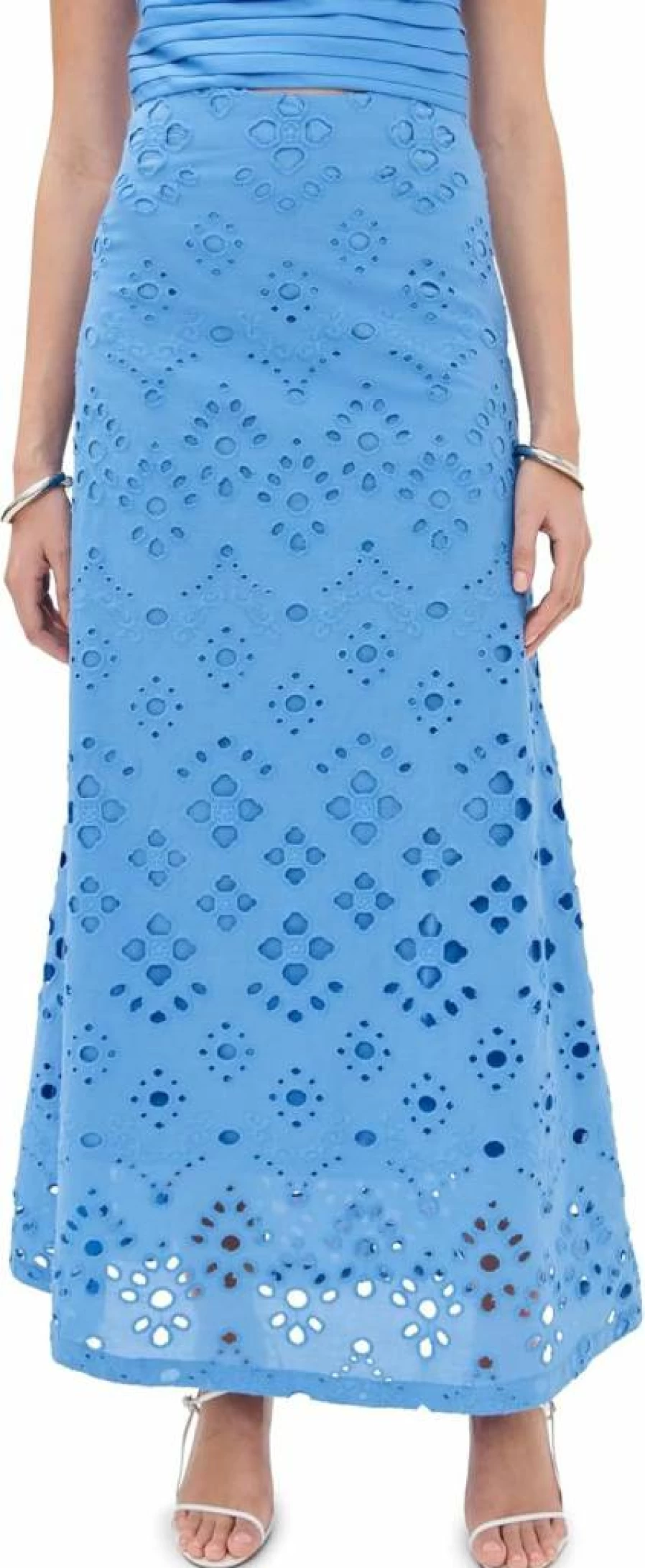 Figue Women's Poppy Skirt - Floral Print High-Waist A-Line Summer Skirt
