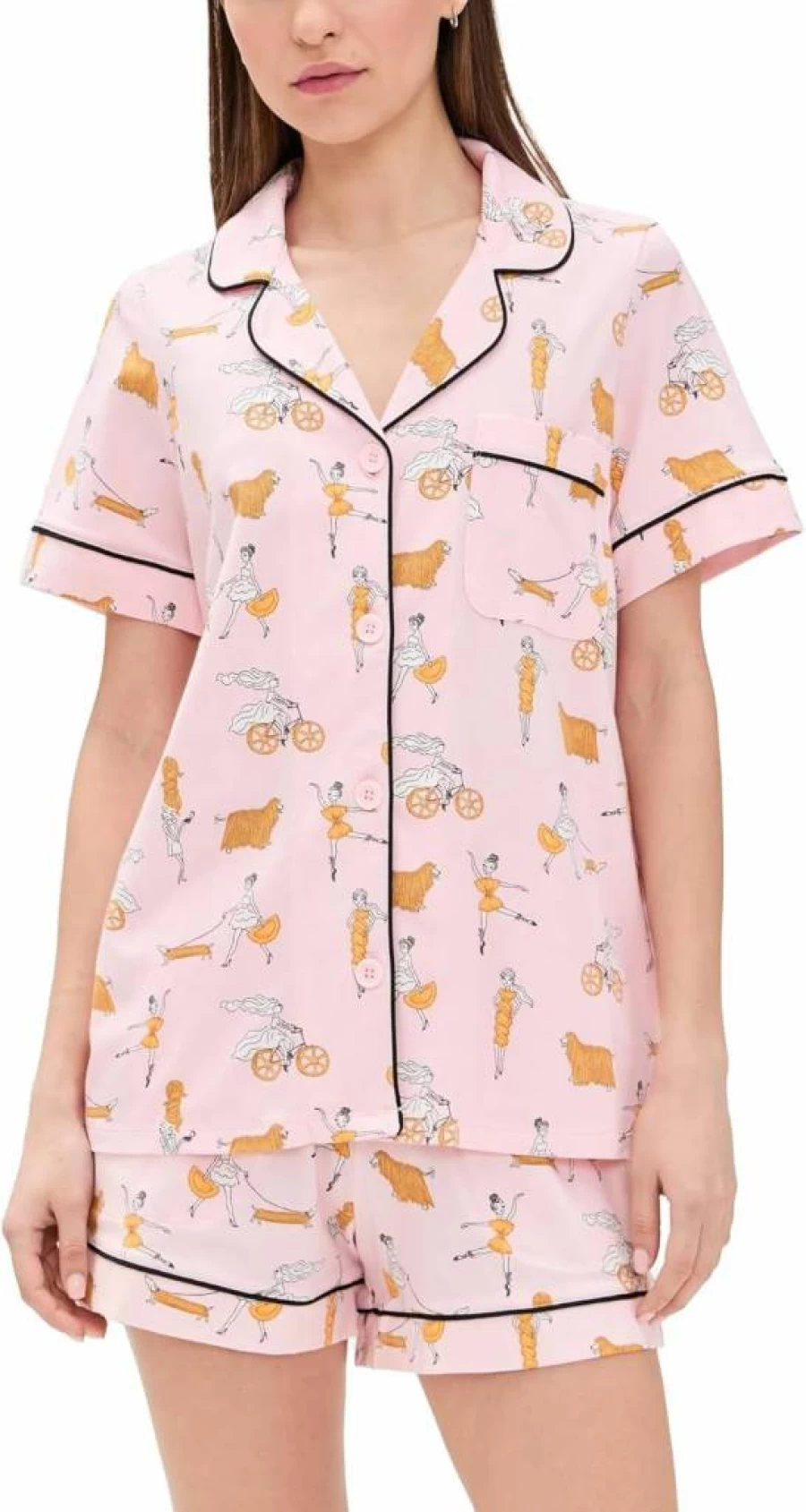 BedHead Pajamas Women's Cotton Shorty Pajama Set - Classic Jersey Knit Sleepwear