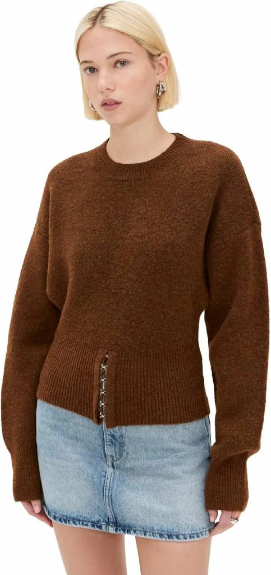 Lioness Women's Dion Knit Pullover Sweater Soft Comfortable Casual Crewneck Top
