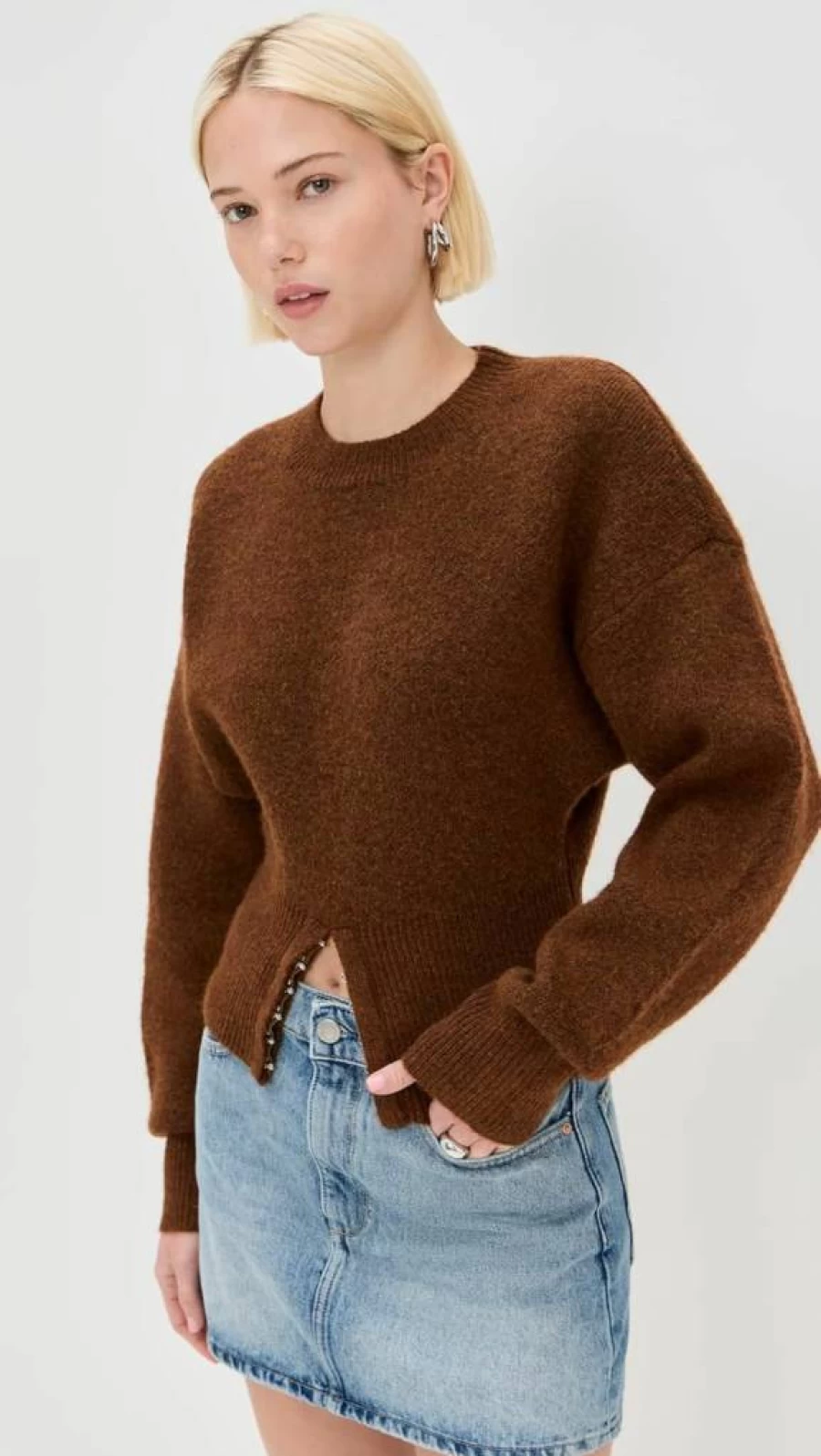Lioness Women's Dion Knit Pullover Sweater Soft Comfortable Casual Crewneck Top