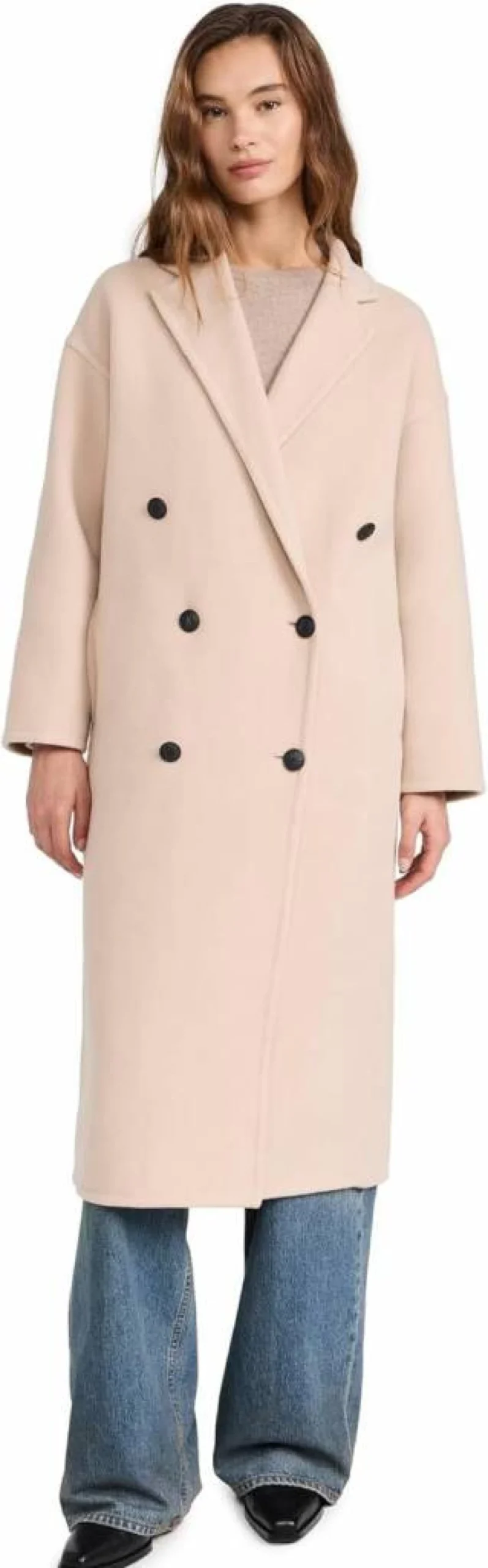 Rag & Bone Women's Thea Italian Wool Split Front Coat