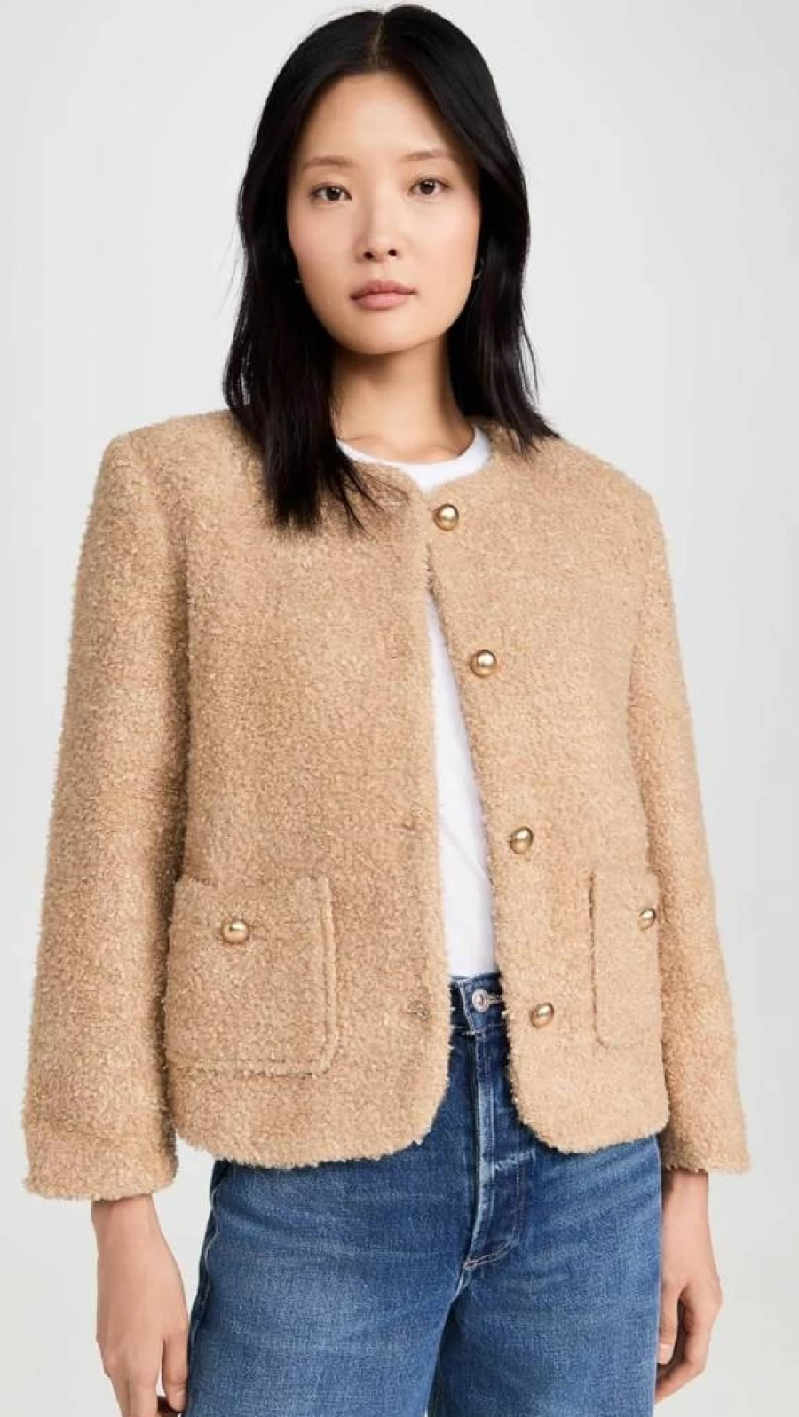 MOON RIVER Women's Sherpa Fleece Jacket - Cozy Winter Outerwear for Women