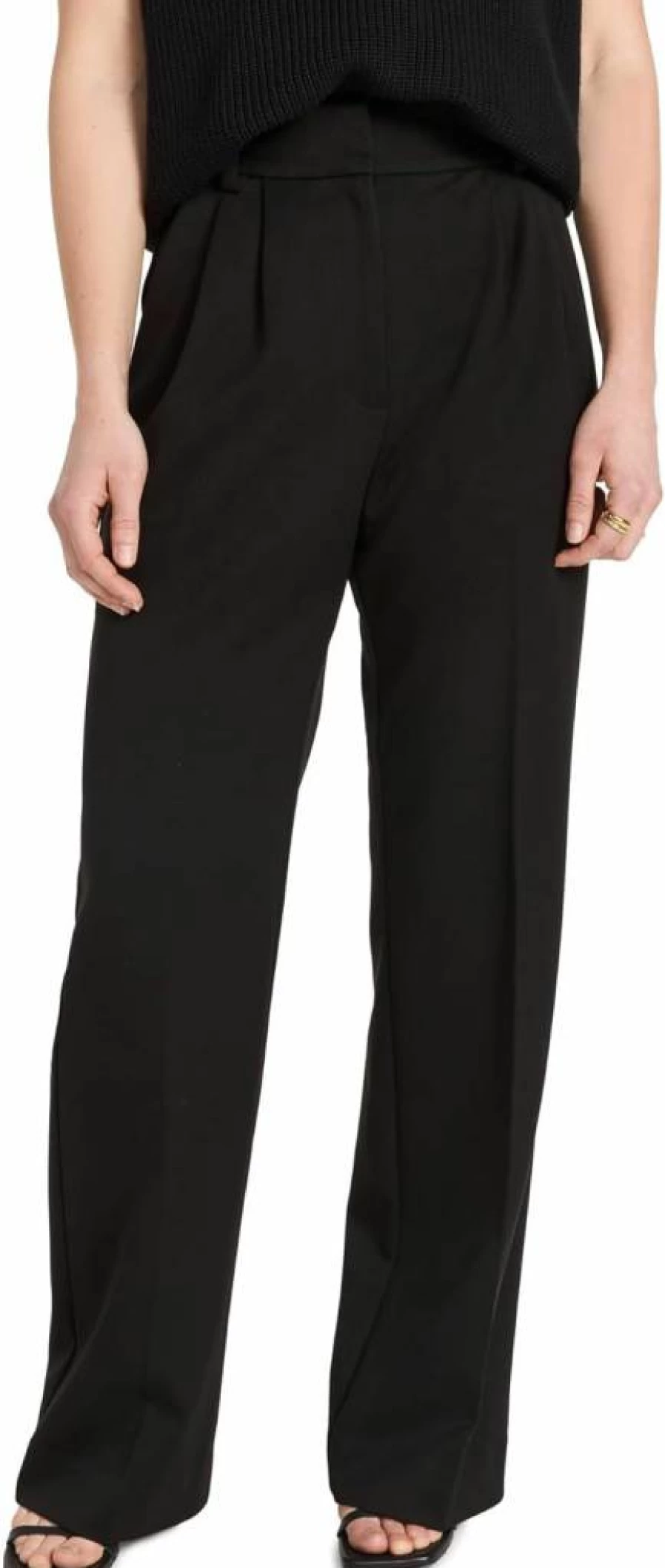 Favorite Daughter Women's Petite The Favorite Pants - High-Waisted Slim Fit Ankle-Length Trousers